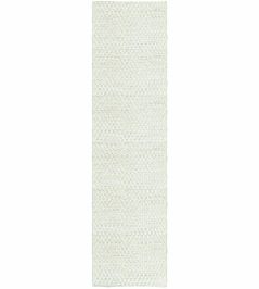 Barley Runner Rug by Layered Bone White Barley Runner Rug by Layered Bone White