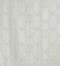 Deer Damask Fabric by Barneby Gates Duck Egg Deer Damask Fabric by Barneby Gates Duck Egg