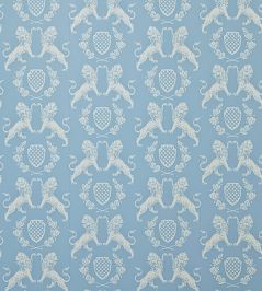 Heraldic Lion Wallpaper by Barneby Gates Wedgewood Blue Heraldic Lion Wallpaper by Barneby Gates Wedgewood Blue