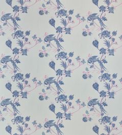 Vintage Bird Trail Wallpaper by Barneby Gates Blue/Pink Vintage Bird Trail Wallpaper by Barneby Gates Blue/Pink