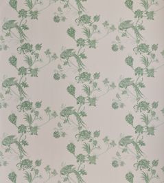Vintage Bird Trail Wallpaper by Barneby Gates Plaster/Green Vintage Bird Trail Wallpaper by Barneby Gates Plaster/Green