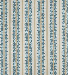 Basholi Fabric by Nina Campbell Indigo Basholi Fabric by Nina Campbell Indigo