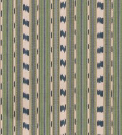Basil Stripe Fabric by GP & J Baker Green/Indigo Basil Stripe Fabric by GP & J Baker Green/Indigo