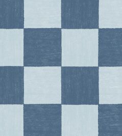 Battenberg Wallpaper by Woodchip & Magnolia Denim Blue Battenberg Wallpaper by Woodchip & Magnolia Denim Blue