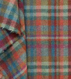 Bayley Plaid Fabric by Ian Sanderson Teal Bayley Plaid Fabric by Ian Sanderson Teal
