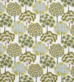 Baywood Fabric by Jane Churchill Green Baywood Fabric by Jane Churchill Green