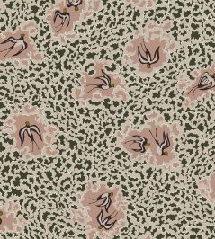 Bea's Swallows Wallpaper by Josephine Munsey Chaingate Green and Ham Pink Bea's Swallows Wallpaper by Josephine Munsey Chaingate Green and Ham Pink