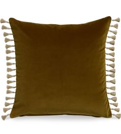 Beauchamp Velvet Cushion 55 x 55cm by James Hare Ochre Beauchamp Velvet Cushion 55 x 55cm by James Hare Ochre