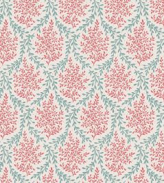 Bedgebury Fabric by Nina Campbell Red/Teal Bedgebury Fabric by Nina Campbell Red/Teal