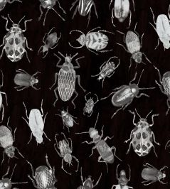 Beetle Fabric by Arley House Smoke Beetle Fabric by Arley House Smoke