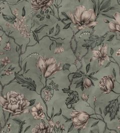 Belinda Wallpaper by Sandberg Garden Green Belinda Wallpaper by Sandberg Garden Green
