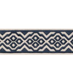 Belinda Tape Trimming by Thibaut Navy Belinda Tape Trimming by Thibaut Navy