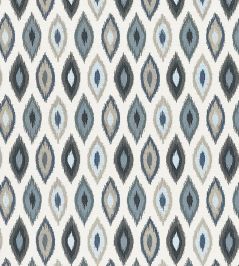 Beliza Fabric by Thibaut Navy and Sky Beliza Fabric by Thibaut Navy and Sky