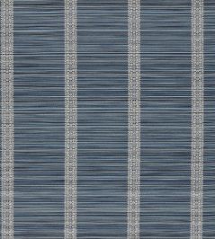 Bellagio Stripe Fabric by Zoffany Blue Stone Bellagio Stripe Fabric by Zoffany Blue Stone