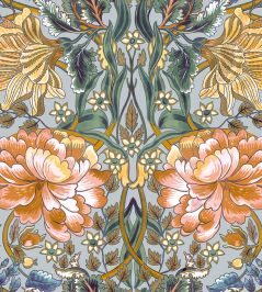 Belle-Epoque Wallpaper by Coordonne Blue Belle-Epoque Wallpaper by Coordonne Blue