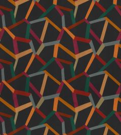 Beltane Fabric by Mulberry Home Midnight Blue Beltane Fabric by Mulberry Home Midnight Blue