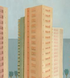 Benidorm Mural by Tres Tintas Yellow Benidorm Mural by Tres Tintas Yellow