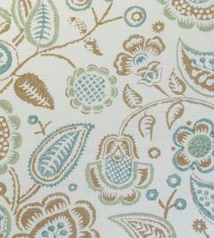Bepton Fabric by Titley and Marr Aqua, Opal & Flax Bepton Fabric by Titley and Marr Aqua, Opal & Flax