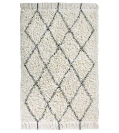 Berber Soul Rug by Lorena Canals Natural-Charcoal Berber Soul Rug by Lorena Canals Natural-Charcoal