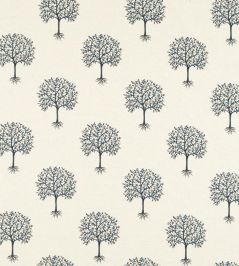 Bergamot Fabric by Clarke & Clarke Denim/Midnight Bergamot Fabric by Clarke & Clarke Denim/Midnight