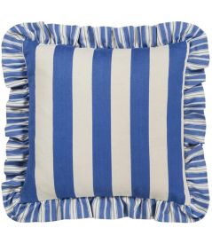 Berkeley Stripe Cushion 43 x 43cm by Designers Guild Cobalt Berkeley Stripe Cushion 43 x 43cm by Designers Guild Cobalt
