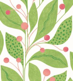 Berry Dot Wallpaper by Ohpopsi Pear & Peach Berry Dot Wallpaper by Ohpopsi Pear & Peach