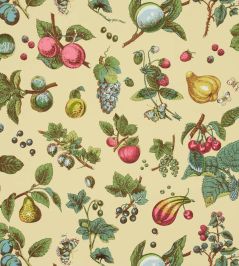 Berry Grove Wallpaper by Schumacher Butter Berry Grove Wallpaper by Schumacher Butter