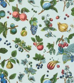 Berry Grove Wallpaper by Schumacher Sky Berry Grove Wallpaper by Schumacher Sky
