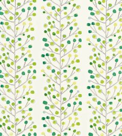 Berry Tree Fabric by Scion Emerald / Lime / Chalk Berry Tree Fabric by Scion Emerald / Lime / Chalk