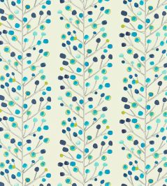 Berry Tree Fabric by Scion Peacock / Powder Blue / Lime / Neutral Berry Tree Fabric by Scion Peacock / Powder Blue / Lime / Neutral