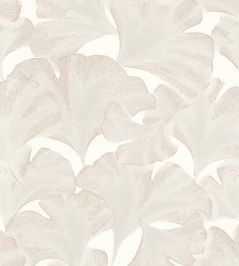Biloba Wallpaper by Casadeco Blanc Neige Biloba Wallpaper by Casadeco Blanc Neige