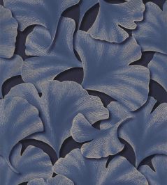 Biloba Wallpaper by Casadeco Bleu Indigo Biloba Wallpaper by Casadeco Bleu Indigo