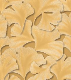 Biloba Wallpaper by Casadeco Jaune Mordore Biloba Wallpaper by Casadeco Jaune Mordore