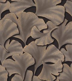 Biloba Wallpaper by Casadeco Noir Fusain Biloba Wallpaper by Casadeco Noir Fusain