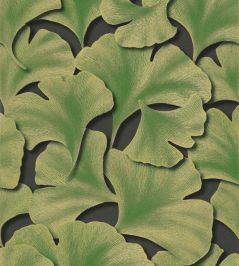 Biloba Wallpaper by Casadeco Vert Chlorophylle Biloba Wallpaper by Casadeco Vert Chlorophylle