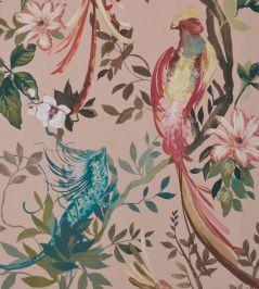 Bird Sonnet Wallpaper by 1838 Wallcoverings Blush Bird Sonnet Wallpaper by 1838 Wallcoverings Blush