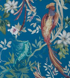 Bird Sonnet Wallpaper by 1838 Wallcoverings Royal Blue Bird Sonnet Wallpaper by 1838 Wallcoverings Royal Blue