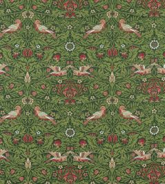 Bird Tapestry Fabric by Morris & Co Tump Green Bird Tapestry Fabric by Morris & Co Tump Green