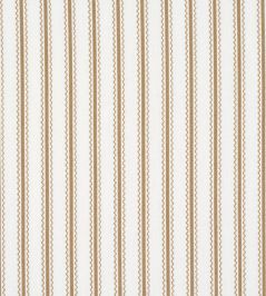 Birdie Ticking Stripe Fabric by Schumacher Neutral Birdie Ticking Stripe Fabric by Schumacher Neutral