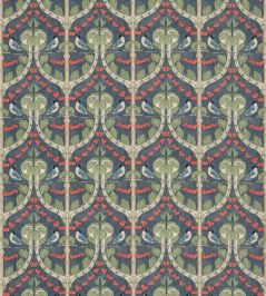 Birds & Cherries Cotton Fabric by GP & J Baker Indigo Birds & Cherries Cotton Fabric by GP & J Baker Indigo