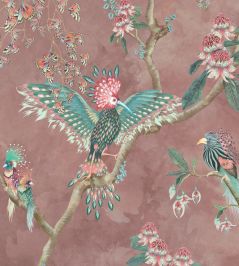 Birds In Paradise Wallpaper by Brand McKenzie Old Rose Birds In Paradise Wallpaper by Brand McKenzie Old Rose