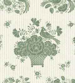 Birds Nest Wallpaper by Langelid Von Bromssen Celadon Birds Nest Wallpaper by Langelid Von Bromssen Celadon