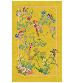 Birdsong Rug by Wendy Morrison Yellow Birdsong Rug by Wendy Morrison Yellow