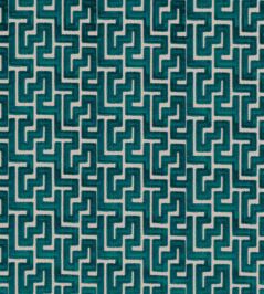 Biscaya Fabric by Camengo Emeraude Biscaya Fabric by Camengo Emeraude