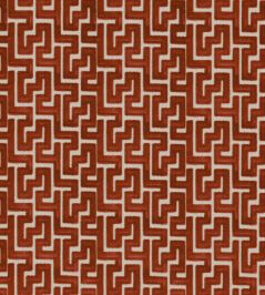 Biscaya Fabric by Camengo Terracotta Biscaya Fabric by Camengo Terracotta