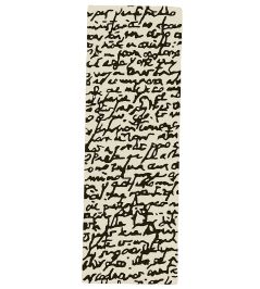 Black on White Manuscrit Runner Rug by Nanimarquina 2 Black on White Manuscrit Runner Rug by Nanimarquina 2