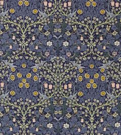 Blackthorn Weave Outdoor Fabric by Morris & Co Indigo Blackthorn Weave Outdoor Fabric by Morris & Co Indigo