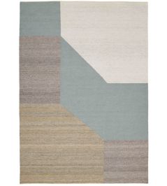 Blocchi Rug by Linie Design Aqua Blocchi Rug by Linie Design Aqua