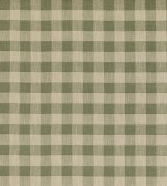 Block Check Fabric by Baker Lifestyle Green Block Check Fabric by Baker Lifestyle Green