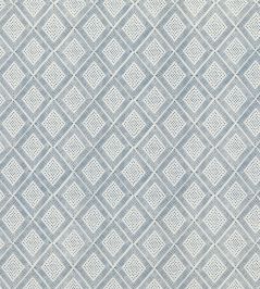 Block Trellis Fabric by Baker Lifestyle Indigo Block Trellis Fabric by Baker Lifestyle Indigo
